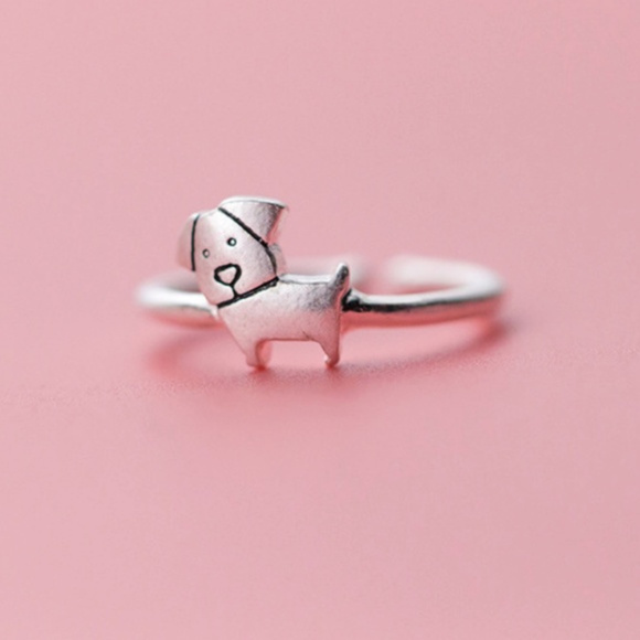 Trendy Jewels Jewelry - SOLD OUT Sterling Silver Puppy Dog Ring Adjustable NWT